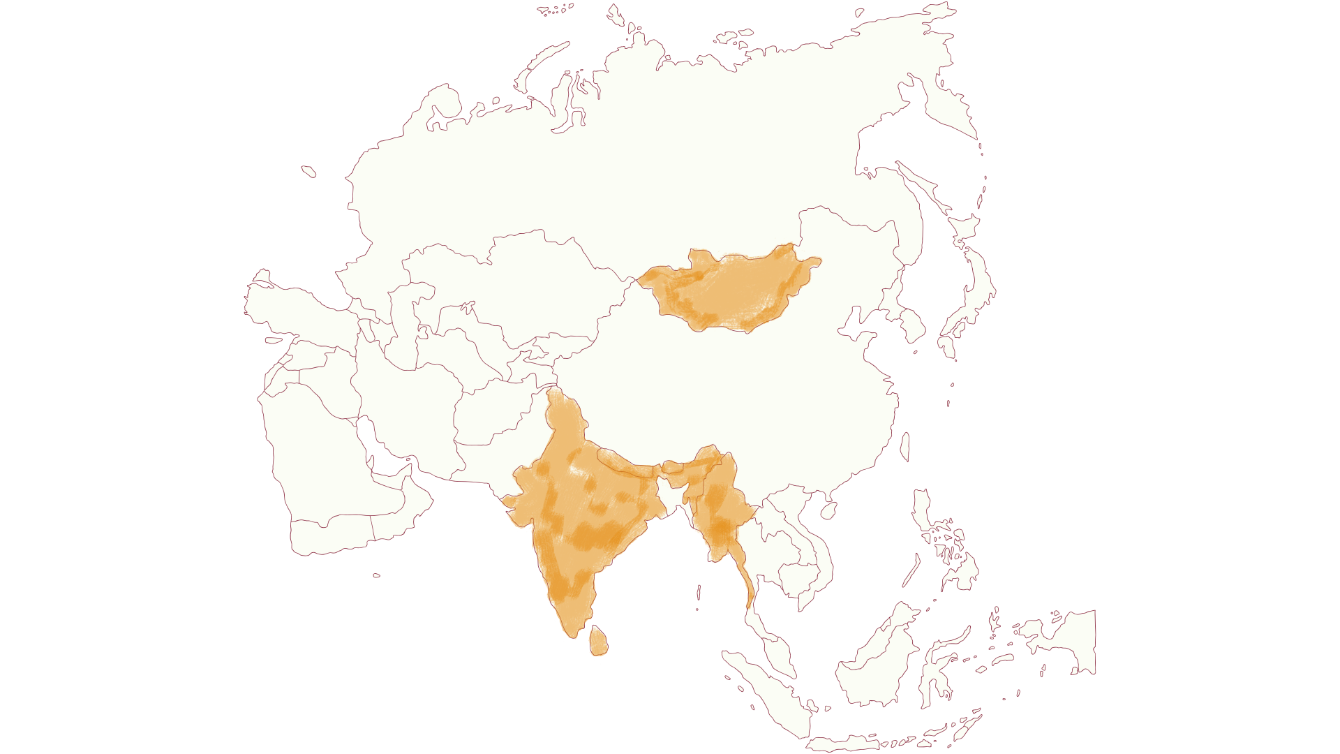 mappa asia true